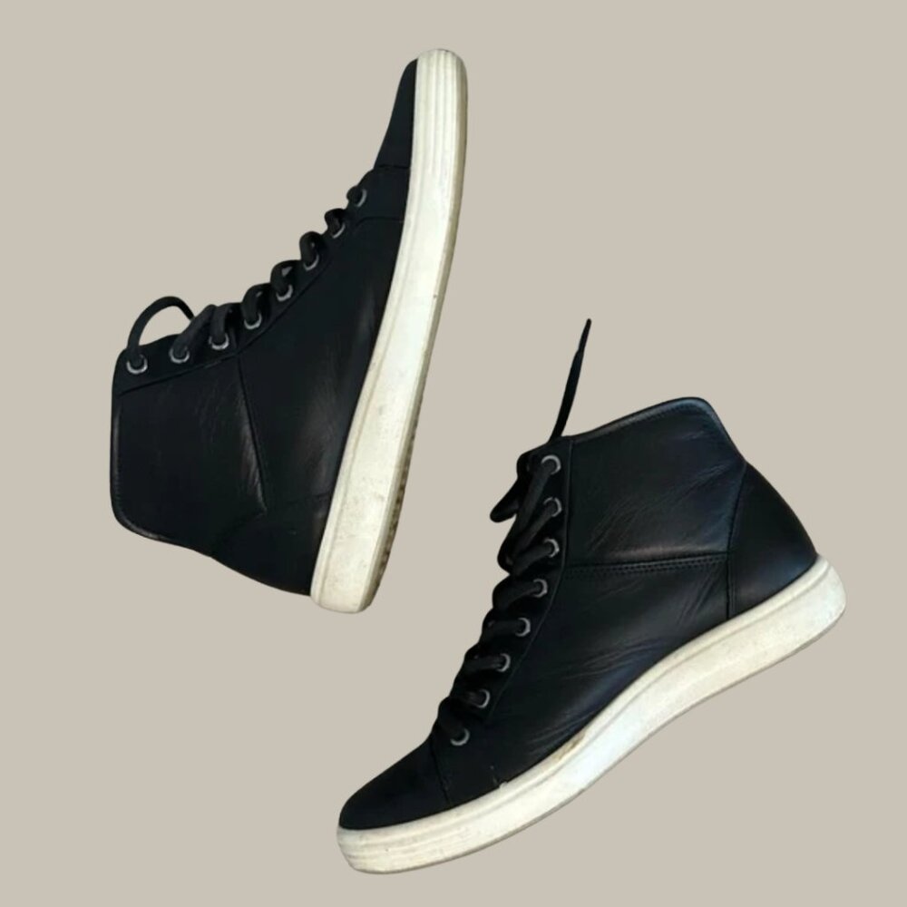 Ecco Women’s Soft 7 High-Top Sneakers | Black | Size 9-9.5